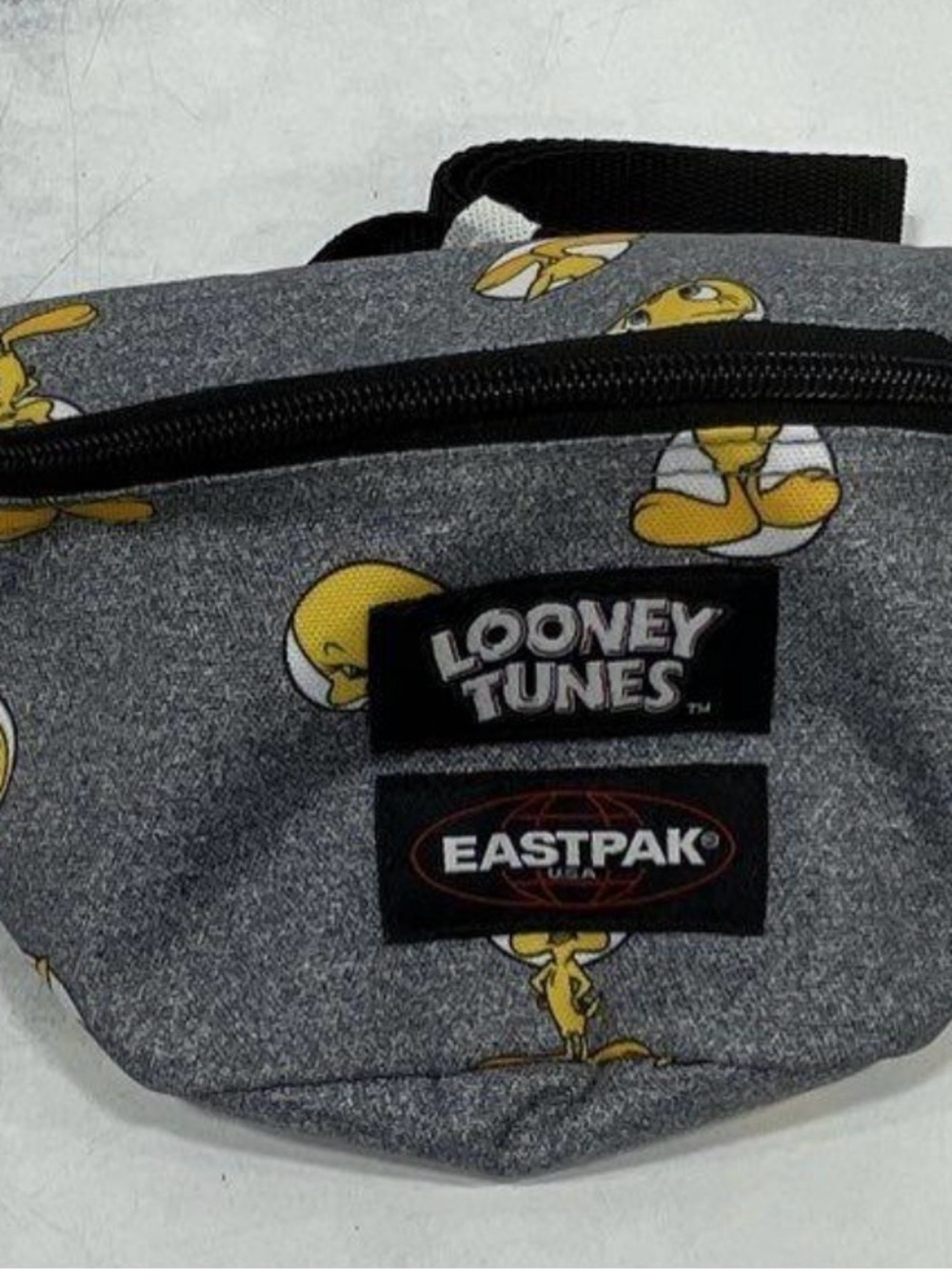 Eastpak Grey & Yellow Tweety Print Waist Bag